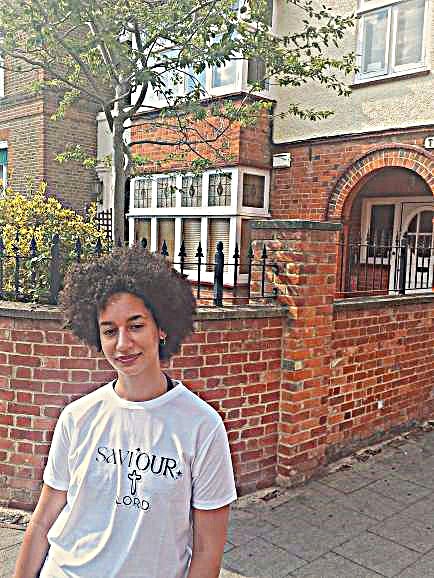 OUR LORD SAVIOUR Model in Original White Tee